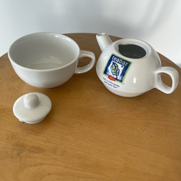 Lipton Teabar Tea Set Pot Cup Lid Rare Ceramic - Picture 3 of 9